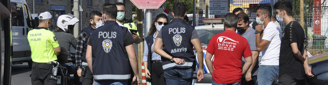Polisten maske ve korona seferberliği