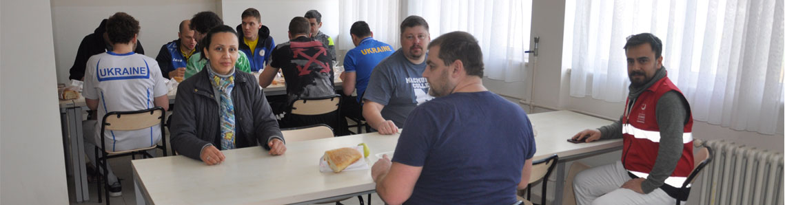 Ukraynalı sporculara ziyaret