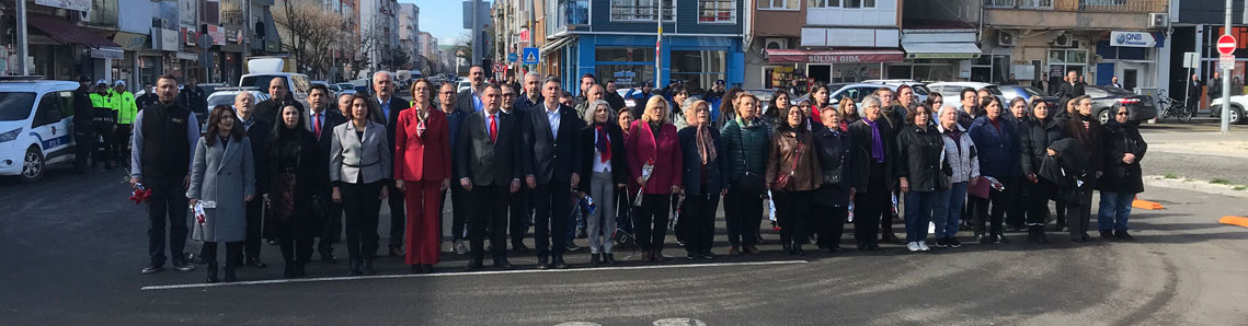 8 Mart sade törenle kutlandı