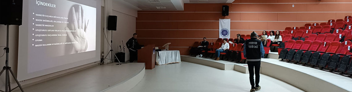 Muratlı MYO öğrencilerine Narko Eğitim