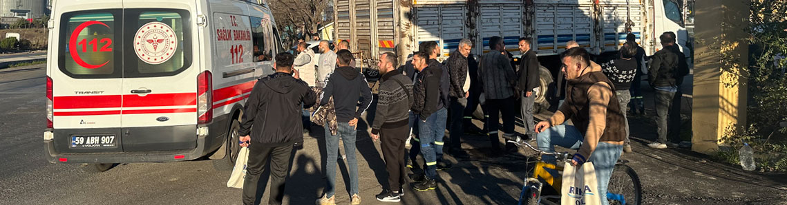 Sanayi Sitesi önünde feci kaza: 1 yaralı