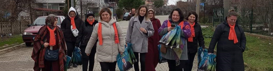 AK Kadınlar karış karış geziyor