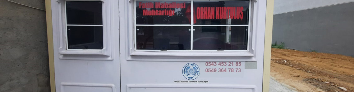 Muhtarlık binaları taşındı!