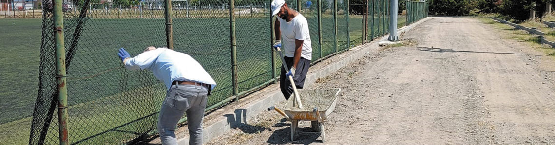 Stadyumda hummalı çalışma