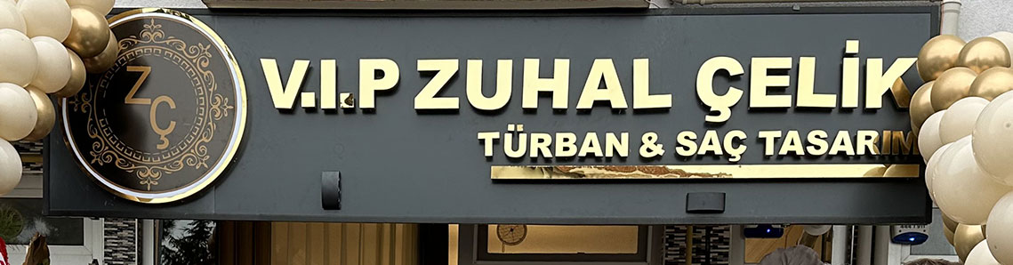Zuhal Çelik V.İ.P. Türban & Saç Tasarım Salonu açıldı