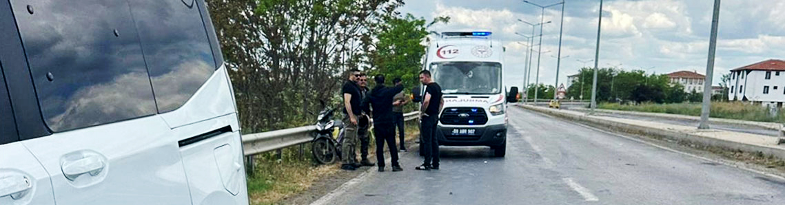 Motosiklet kazası: 1 yaralı