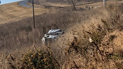Muratlı-Tekirdağ karayolunun heyelan bölgesinde meydana gelen tek taraflı trafik kazasında,
