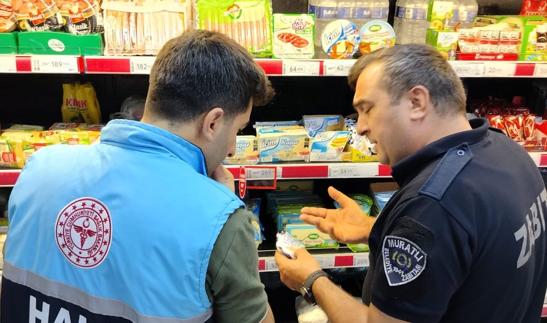 Muratlı Belediyesi Zabıta Müdürlüğü ekipleri ile İlçe Sağlık Müdürlüğü Halk